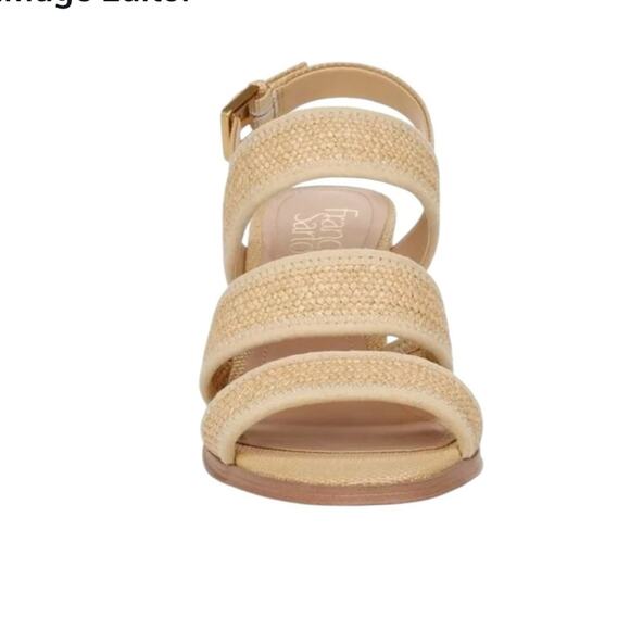 NWOT Franco Sarto Buco Raffia Heeled Sandal in Natural – Sz 11M - Picture 3 of 7